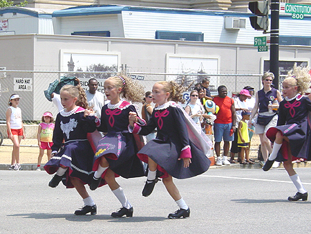 These kids really practiced for this parade