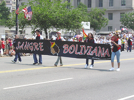 Representatives of Sangre Boliviana