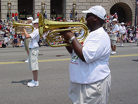 Members of the marching band