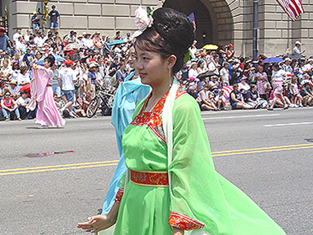 The dresses were beautiful, and colorful