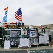 Camp Alex - Alex Arredondo was killed in Najaf August 25, 2004. Carlos has traveled across the country with an empty coffin and a picture of his son's open casket. 