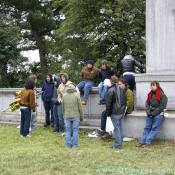 With nowhere left to go protesters thank one another and say good-bye.
