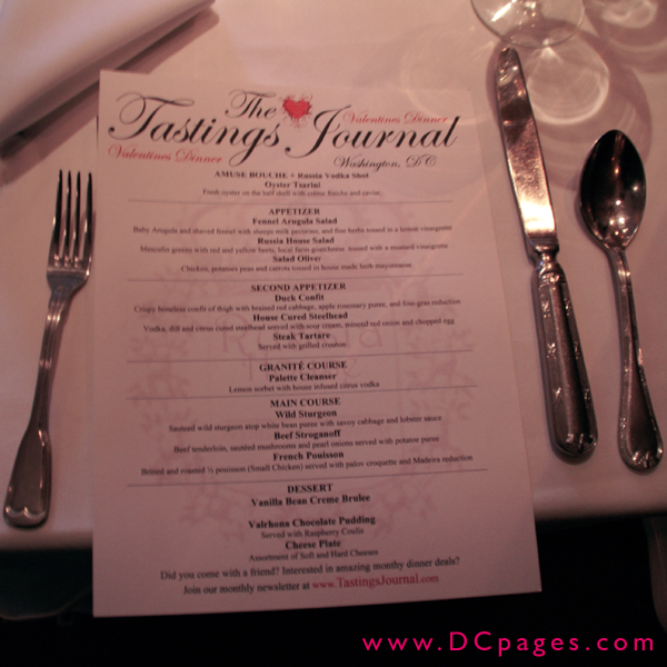 Russian Menu