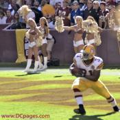 Redskins receive first and return the kick.