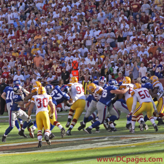 The Redskins defense was great in the first half limiting the Giants to only 3 points.