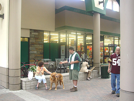 Wiley's first stop is at his friendly neighborhood Giant Food store.