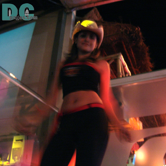 hot brunette spring break club dancer