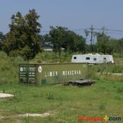 August 2, 2007 - Ninth Ward of New Orleans - Container hold all Calvin Bernard's belongings.