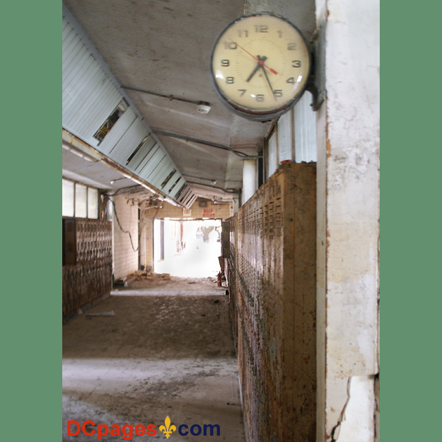 August 2, 2007 - Ninth Ward of New Orleans - 5300 Law Sreet, New Orleans, 70117, LA 504-942-3602 - Alfred Lawless High School - 7:20 in this hallway