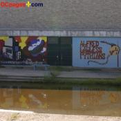 August 2, 2007 - Ninth Ward of New Orleans - 5300 Law Sreet, New Orleans, 70117, LA 504-942-3602 - Alfred Lawless Pythians - Outdoor wall murals - Students learning and Alfred Lawless Pythians