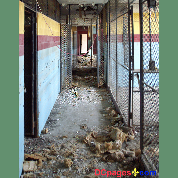 August 2, 2007 - Ninth Ward of New Orleans - 5300 Law Sreet, New Orleans, 70117, LA 504-942-3602 - Alfred Lawless High School - Locker Room
