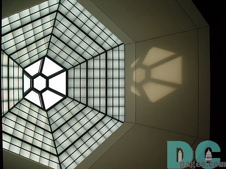 Some of the beautiful architecture inside of the building.