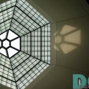Some of the beautiful architecture inside of the building.