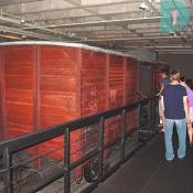 A typical rail car that was used to transport people to concentration camps. 