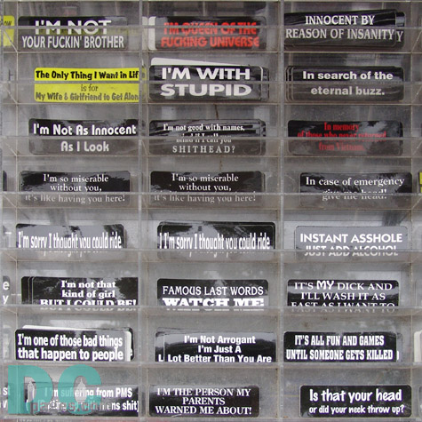 Fun bumper stickers