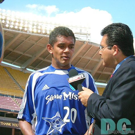 "How are you feeling now?" MVP player Guevara was taking interview from a ESPN TV crew. 