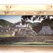 Through July 25, 2004 the National Gallery has a special exhibit on the Courtly Art of the Ancient Maya.  This is a picture of the Mayan temples at Palenque, Mexico