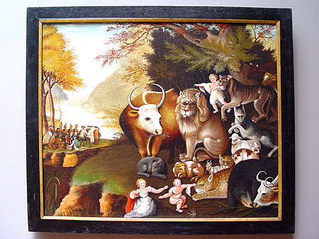 Peaceable Kingdom by Edward Hicks (American) 1834