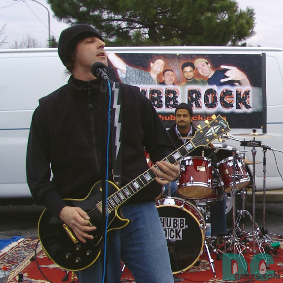 Chub Rock from New Jersey came in to jam out the stadium parking lot. J-Stew loves to sing tailgate parties. Or any party.