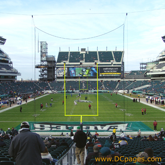 Endzone view of Linc Stadium