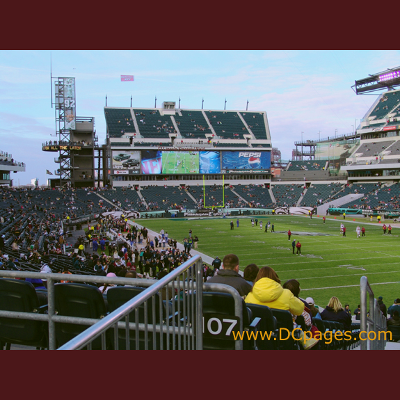 A North Eastern view of Linc Stadium.