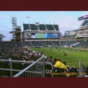 A North Eastern view of Linc Stadium.