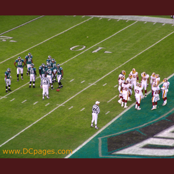 The game started out poorly for the Redskins.