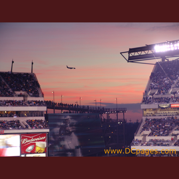 A beautiful sunset from Linc stadium.