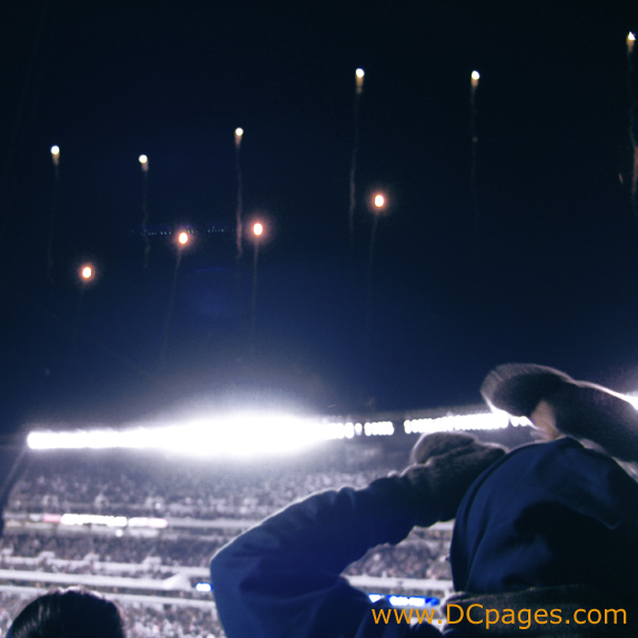 Fireworks erupt from Linc field as the Eagle score again.