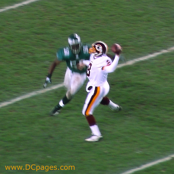 Defensive pressure on Brunnell