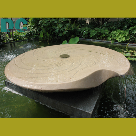 A modern water fountain.