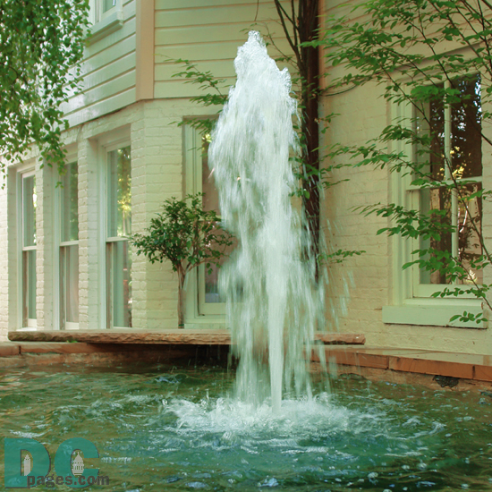 Water fountain.