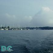 Looking back at the marina.