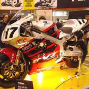 This is no replica, this is the real RC51 Honda Racer. This machine won the 2002 AMA championship.