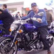 The Road Star Warrior® is a super trick cruiser, that is part sportbike as well. The sound and fury of the gnarliest twin Yamaha has ever built is housed in a vessel designed to stop and turn like a sportbike. 