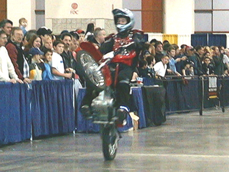The stunt team is comprised of three brothers from Fort Worth, Texas - Preston (age 16), Brandon (age 17), and Kyle Landers (age 18).