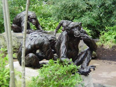 This is another example of the beautiful art work that you can find throughout the zoo.