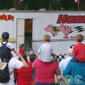 Watching the ham races