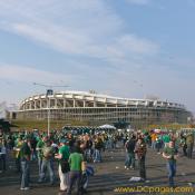 Crowd view of Shamrock Festival. RFK Stadium is in the background.
