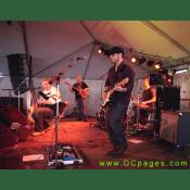 Band playing at the Shamrock VIP tent.