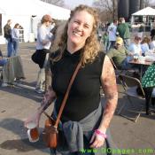 Look at those tatoos on her arms? 