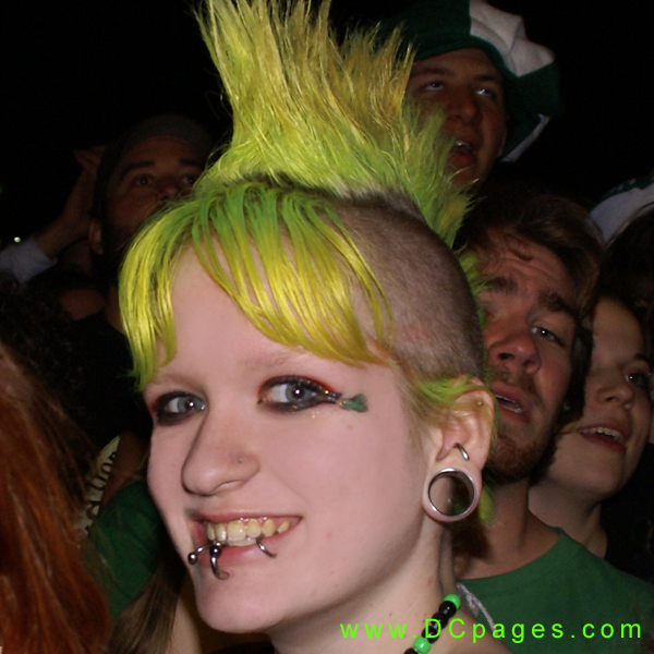 This Punk Girl Had A Green Mohawk