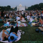Be sure to bring a blanket with you. It not only repels the insects, it helps define your territory.