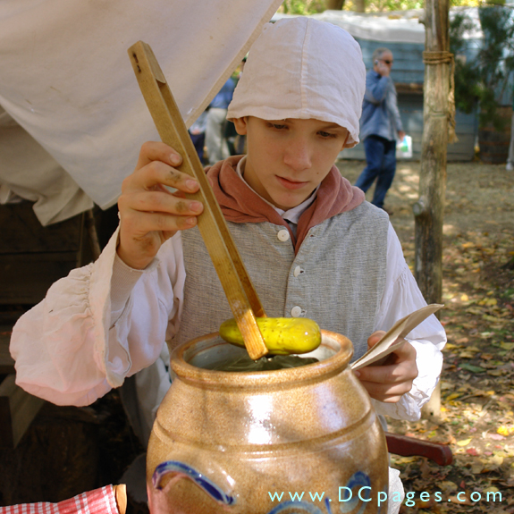 Pickles were removed with a tong, so not to spoil the rest of the jar.