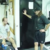 Jim Fox takes time to discuss Nylander rehabilitation from a broken leg injury which occured in the pre-season.