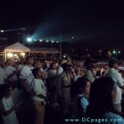Thousands of walkers, volunteers, and supporters get ready for Denyce Graves to perform.