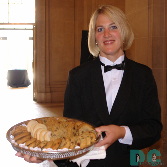 After the Memorial, cookies and ice cream was served. Mr. Merrill would have enjoyed them.