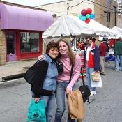 Judi Greenberg and daughter Rachel pose for a picture. 