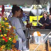 Chicken Out had many employees at Taste of Bethesda handing out food to eager visitors. 