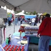 There where beverage venues set up between various food stands. With all of the eating going on people got very thirsty.
